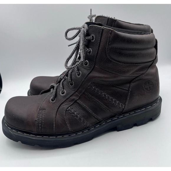 Dr.‎ Martens Tim Brown Leather Lace-Up Boots Men\'s Size 13 (US) 12 (UK) 47 (EU) main image 8